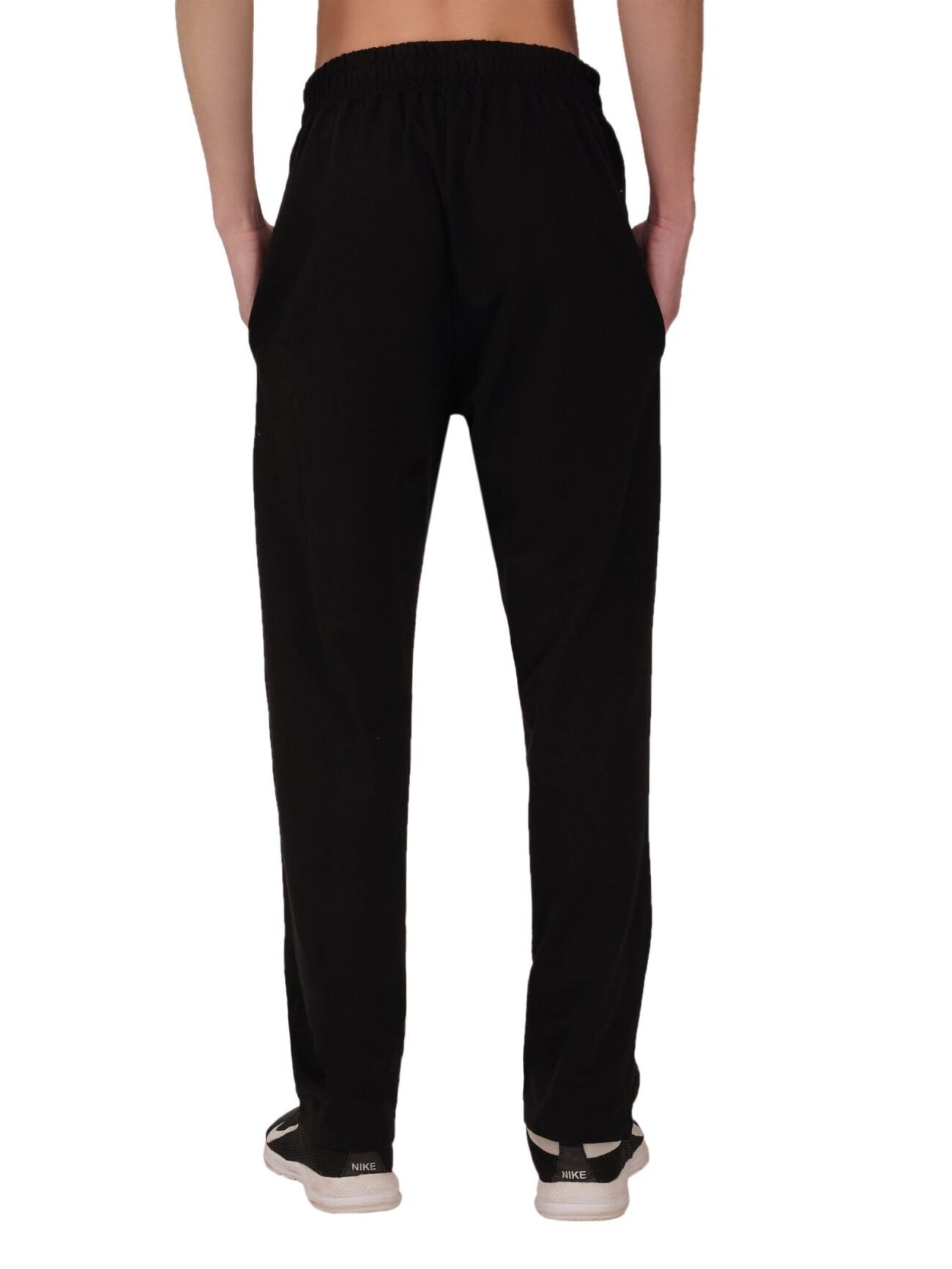LUXE FLEECE BLACK JOGGERS - Image 5