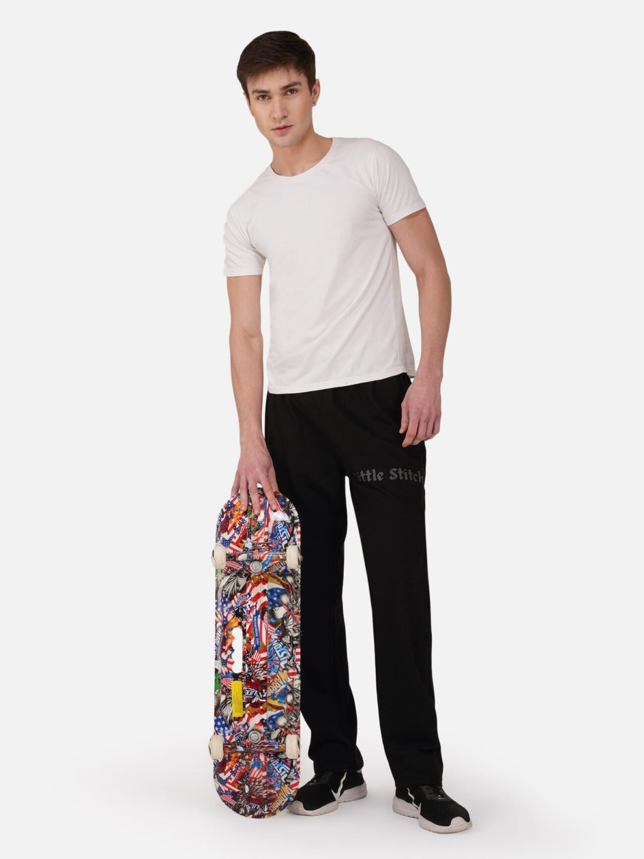 LUXE FLEECE BLACK JOGGERS