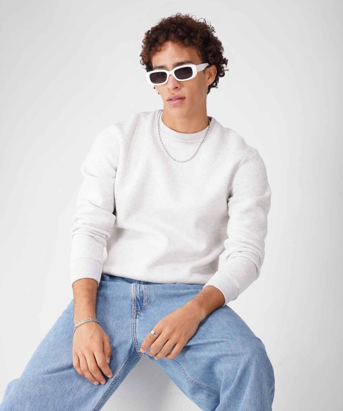 COMBO BLACK AND WHITE: SWEATSHIRT - Image 5