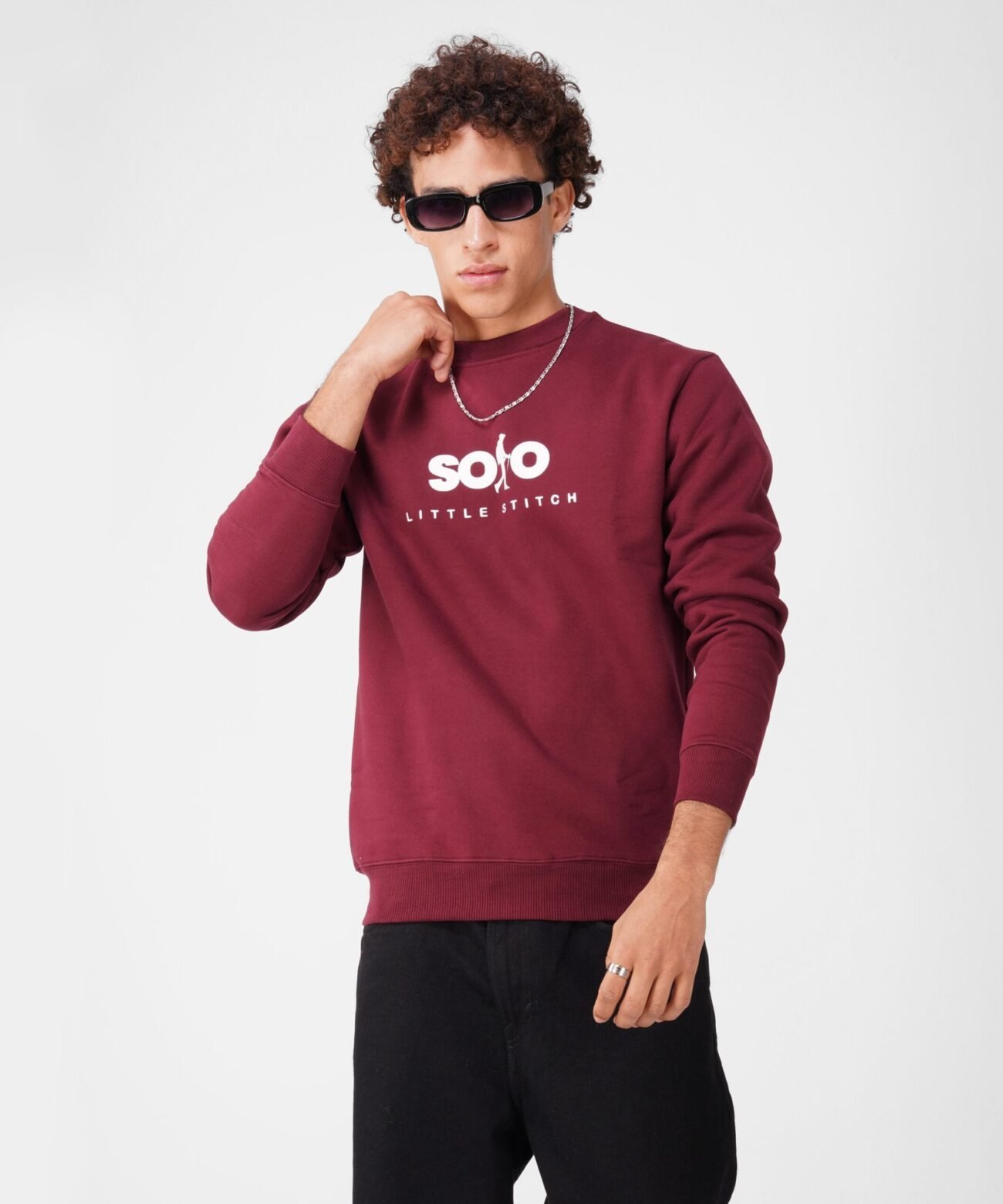 SOLO WINE: SWEATSHIRT PREMIUM LITTLE STITCH - Image 2