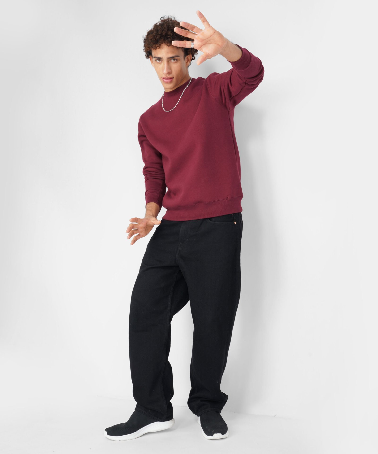 WINE SWEATSHIRT: PREMIUM FEEL LITTLE STITCH - Image 4