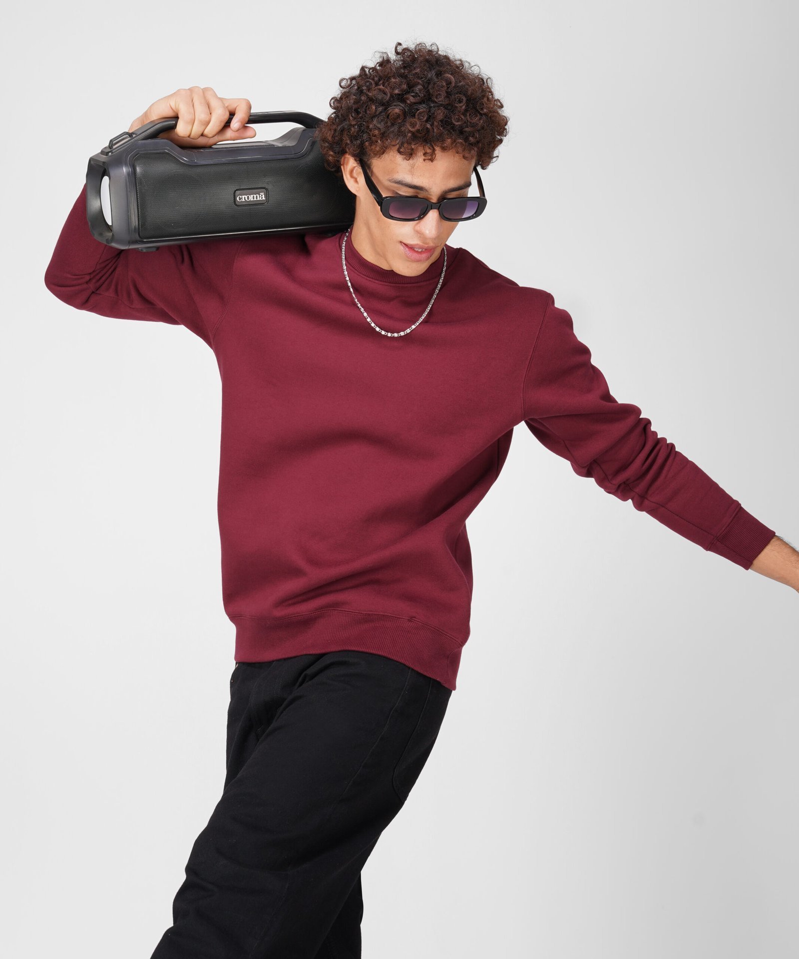 WINE SWEATSHIRT: PREMIUM FEEL LITTLE STITCH - Image 2
