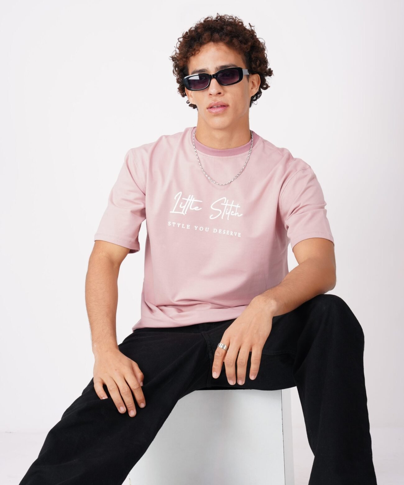 LITTLE STITCH: PINK OVERSIZED T SHIRT - Image 2