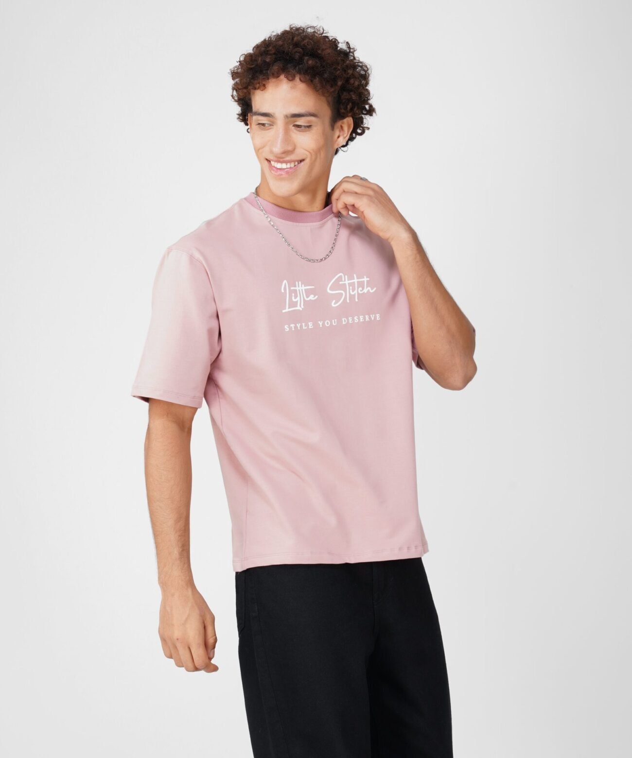 LITTLE STITCH: PINK OVERSIZED T SHIRT - Image 8