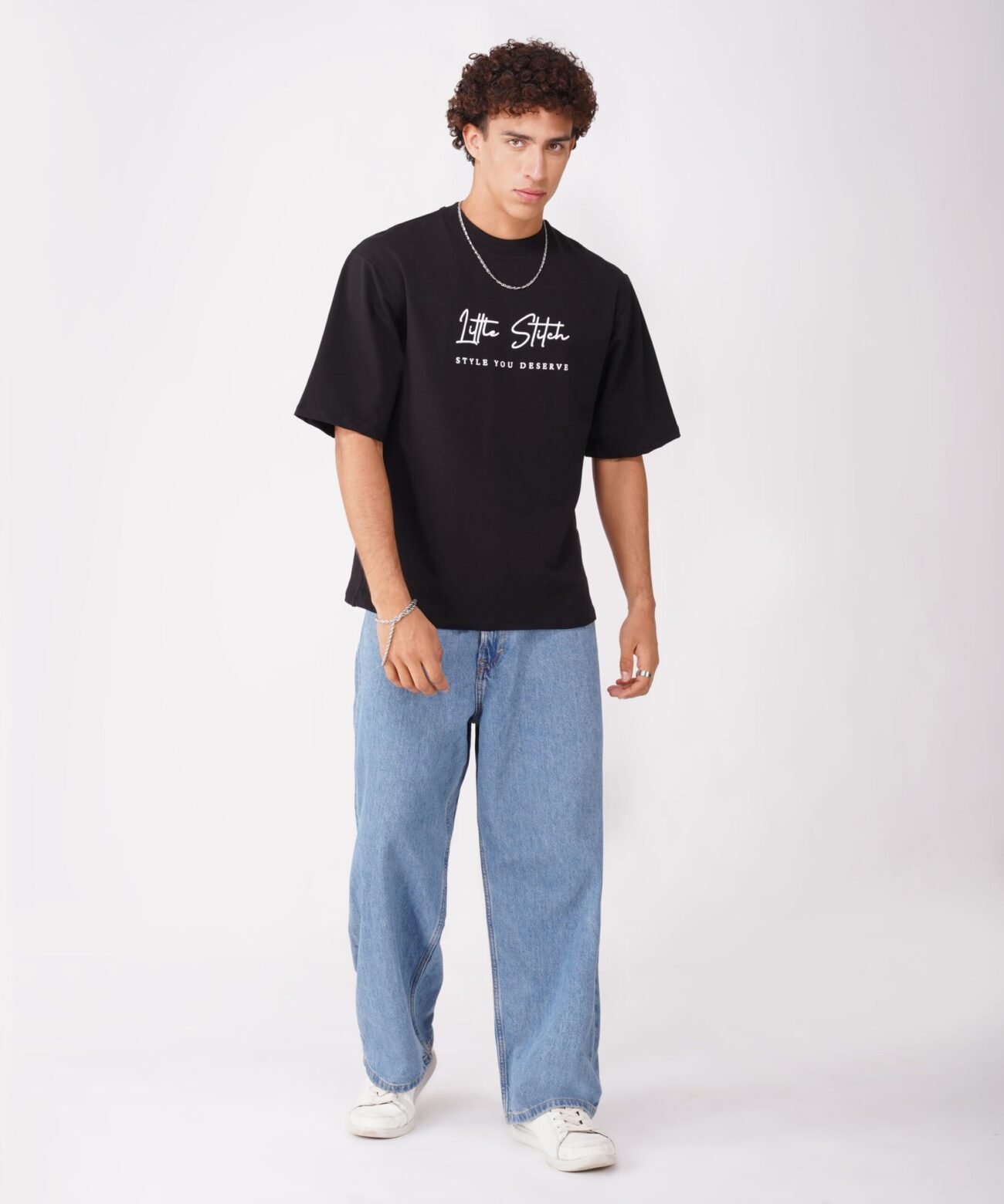 BLACK PUFF PRINTED T-SHIRT : I'LL GET WHAT I DESERVE - Image 10