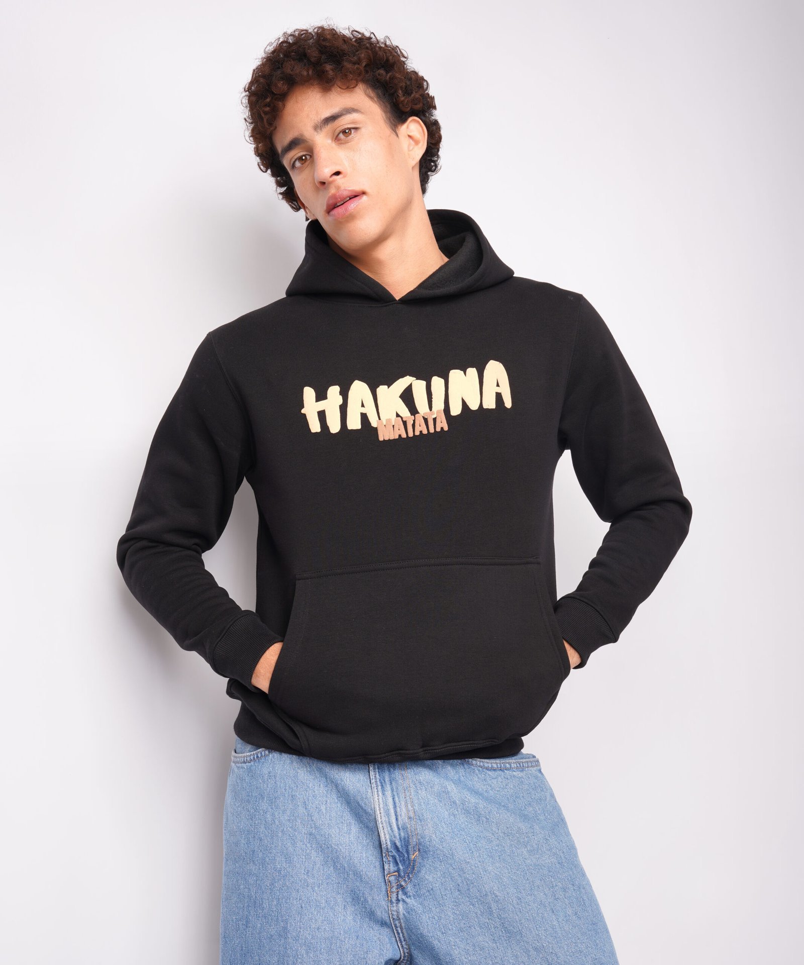 HAKUNA MATATA : FLEECE COTTON HOODIE - Image 3