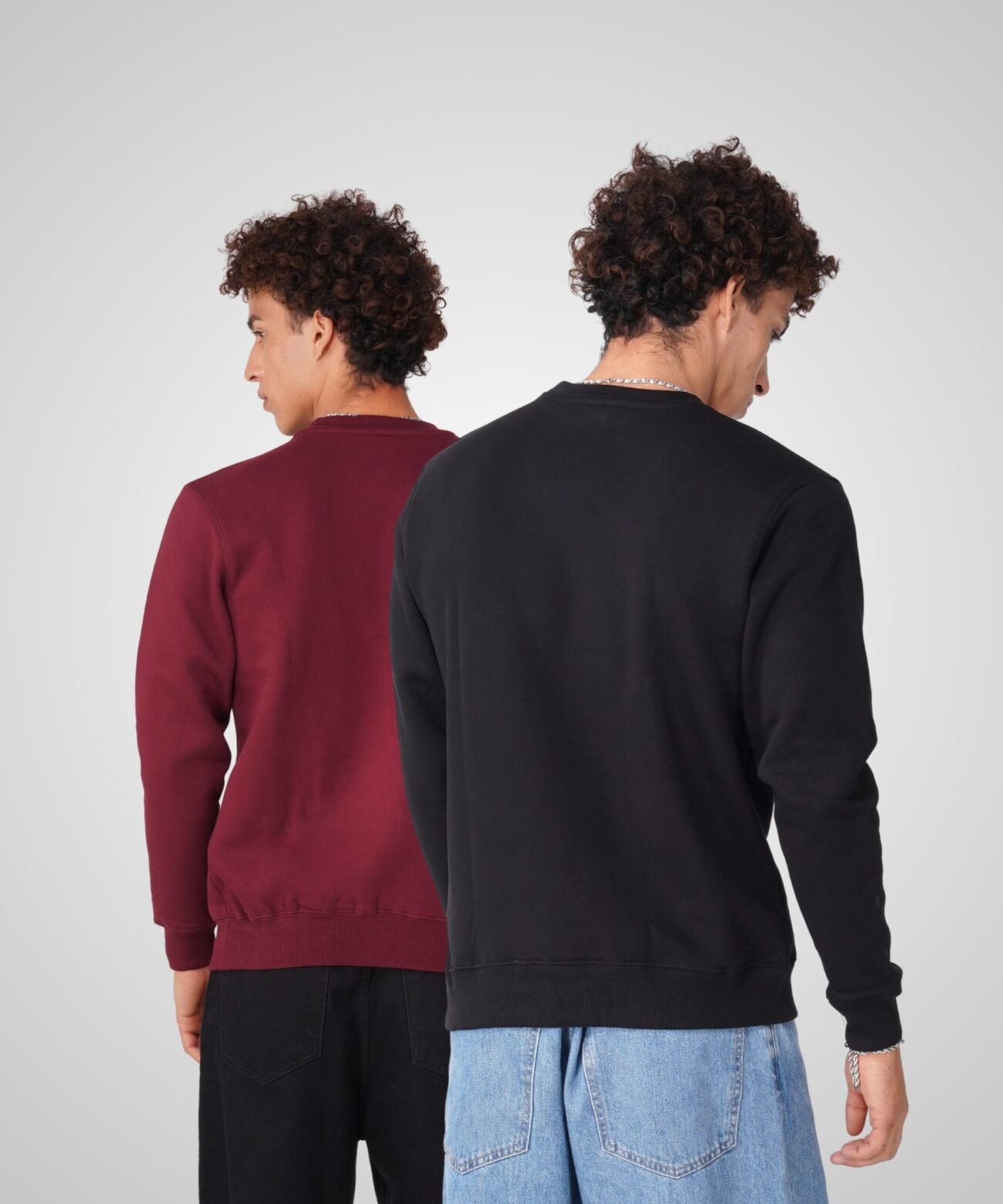 SOLO WINE AND BLACK SWEATSHIRT COMBO - Image 3