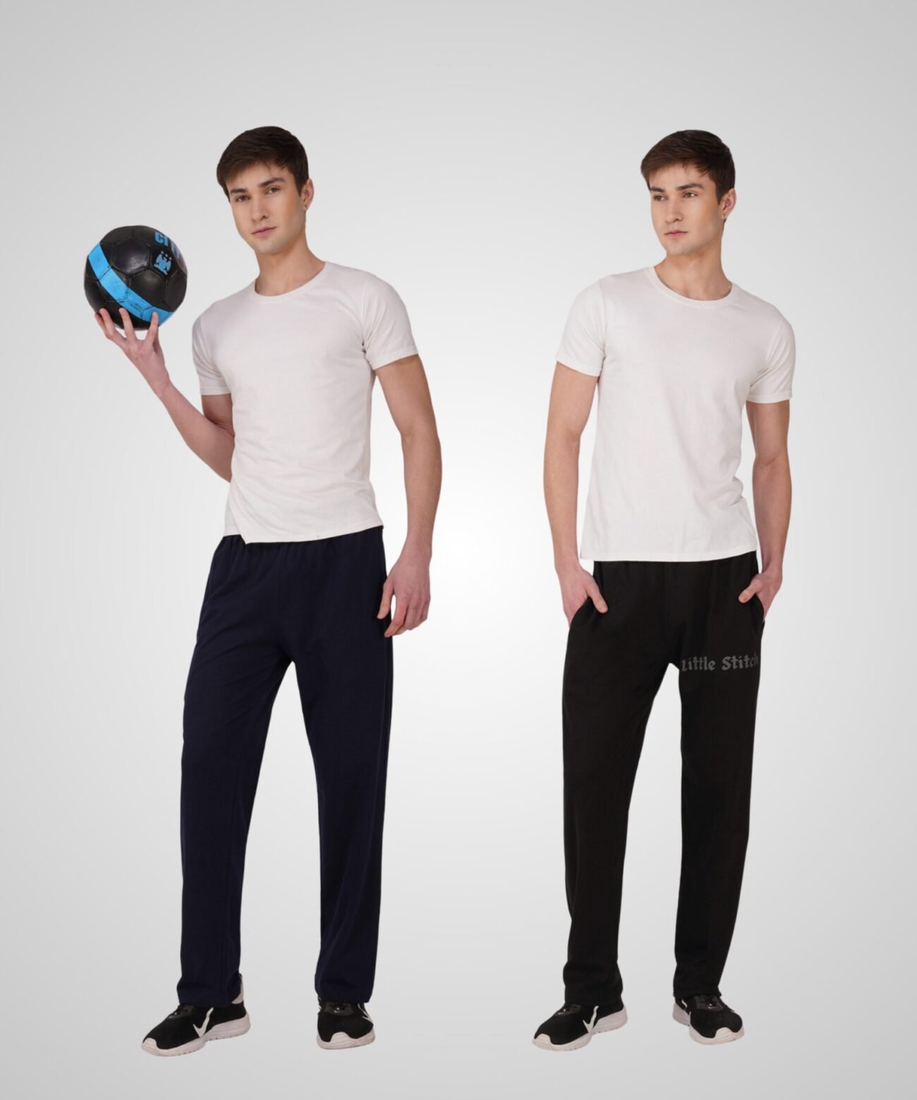 BLUE & BLACK JOGGERS: COMBO